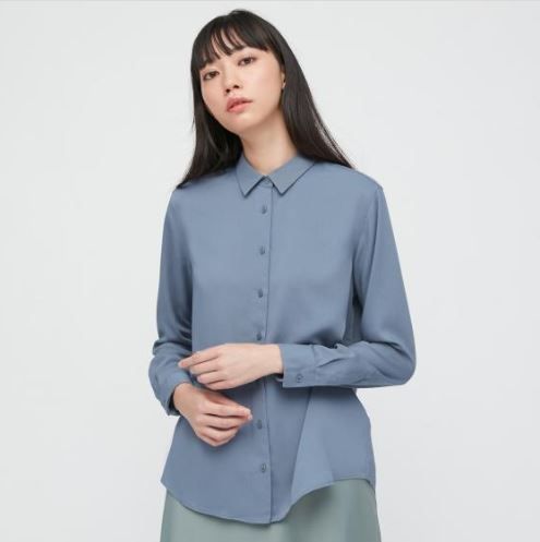 Rayon 嫘縈襯衫 售價HK$149（05 灰色）