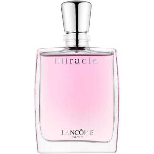 Lancôme MIRACLE (HK$890/100ml)：Lancôme這款MIRACLE香水散發著荔枝和小蒼蘭的香氣，再配以薑和椒等辛辣香調，令香氣更為特別，而且經典的瓶身設計，與1930年法國水晶品牌Lalique為Lancôme打造的香水瓶十分相似～