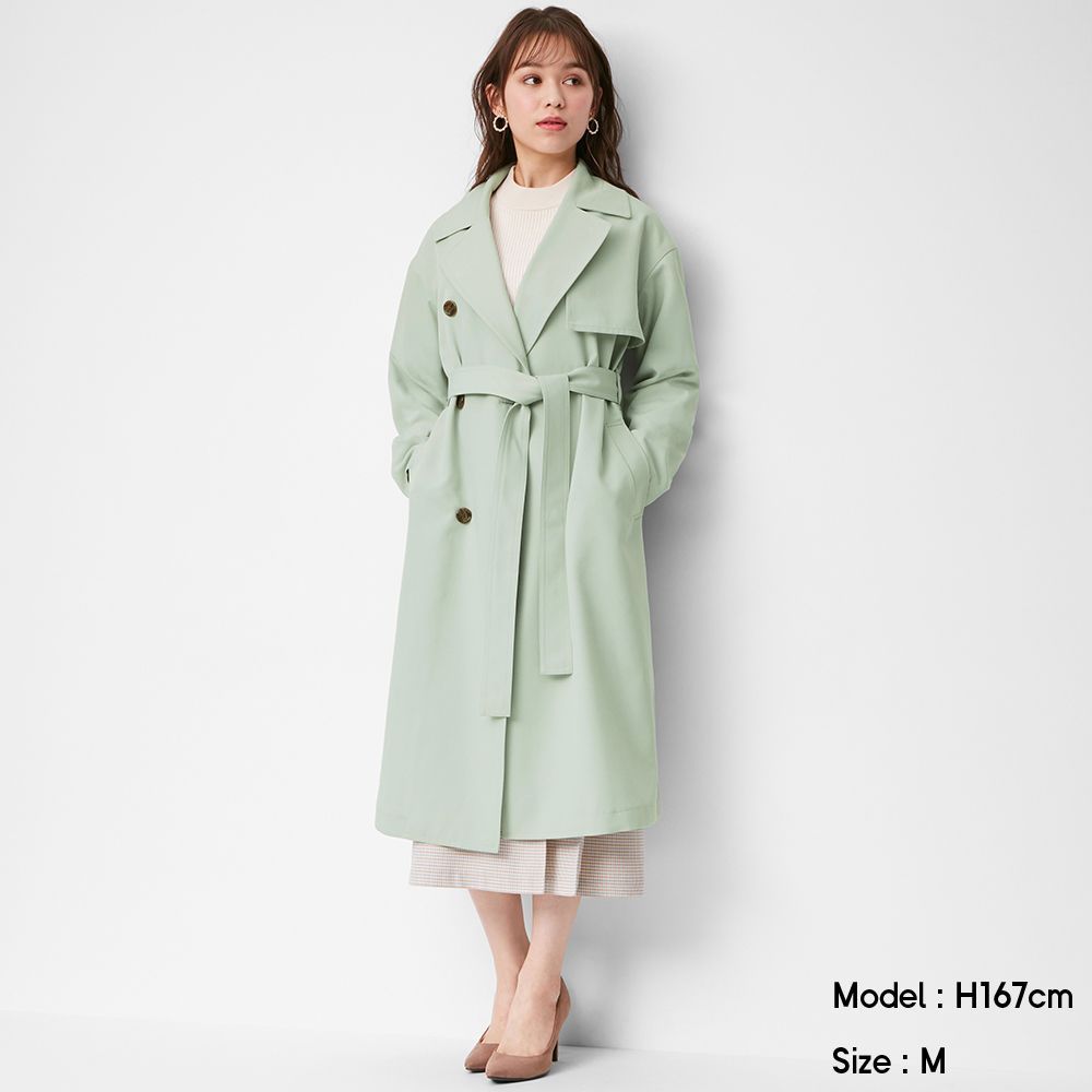 Oversized trench coat (¥4,990+稅) 