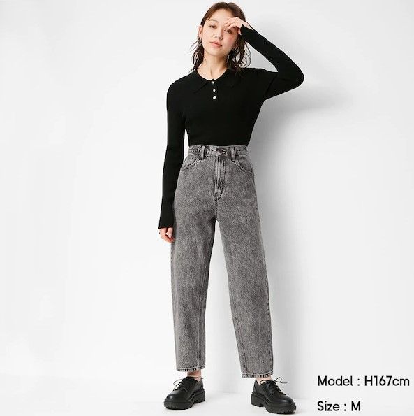 High waist mom jeans (¥1,990+稅)