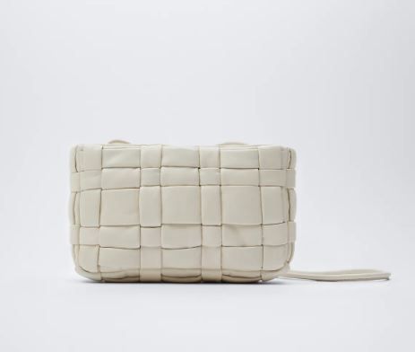 QUILTED PLAITED LEATHER CROSSBODY BAG HKD 549.00