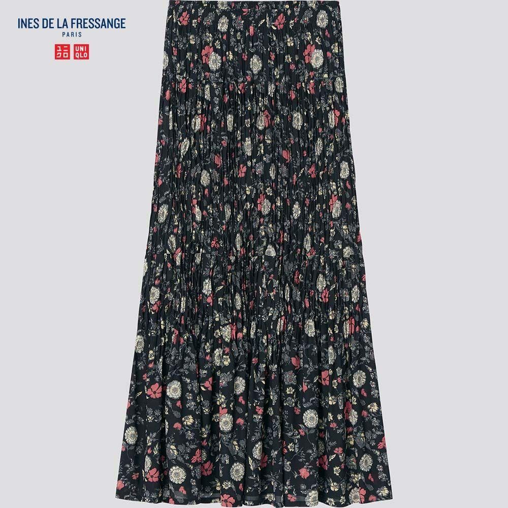 UNIQLO 女裝 INES DE LA FRESSANGE 打褶長裙 原價：HK$199.00  現售： HK$149.00
