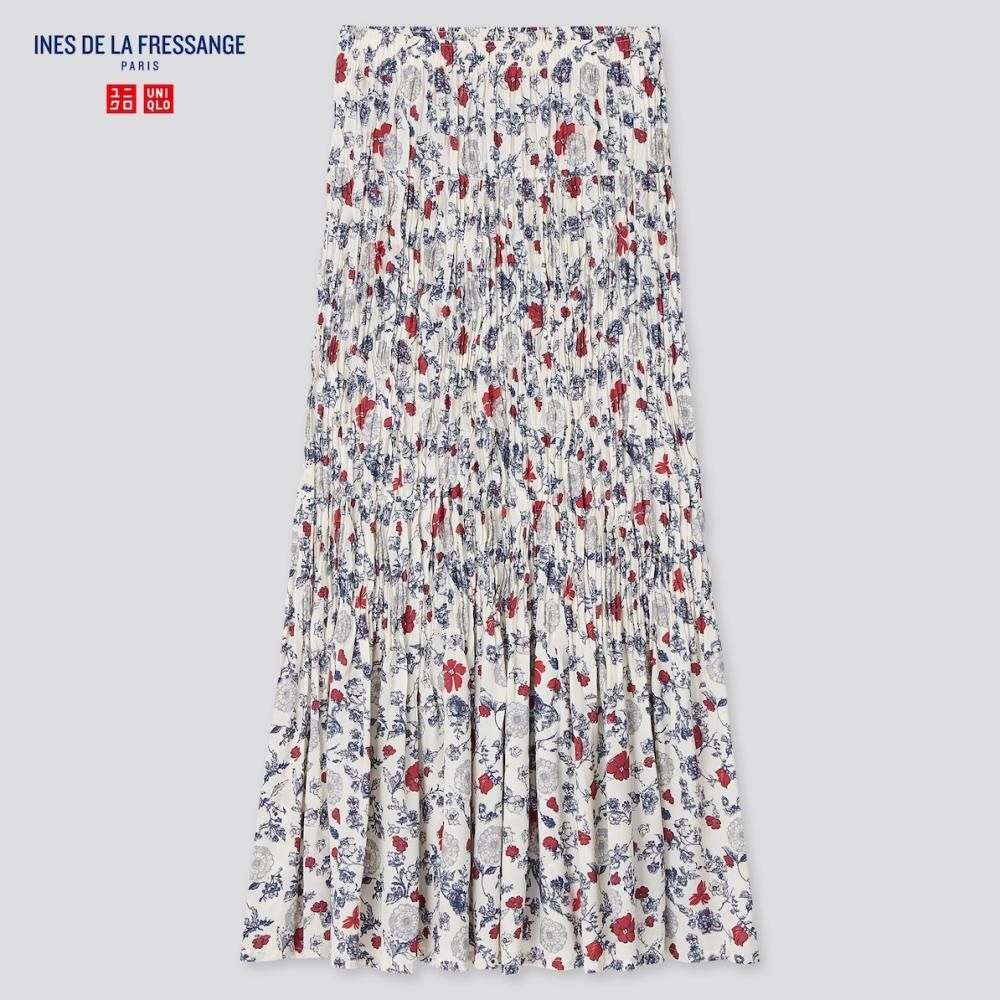 UNIQLO 女裝 INES DE LA FRESSANGE 打褶長裙 原價：HK$199.00  現售： HK$149.00