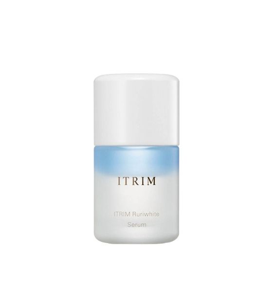 ITRIM Ruri White Serum (18,000日元+稅/18ml)：ITRIM推出了兩層美白精華液，藍色層為活性美白成分，而白色層則為德國甘菊油，把兩層搖均後便能使用，有效解決肌膚暗沉問題，令肌膚變得透亮和滋潤。