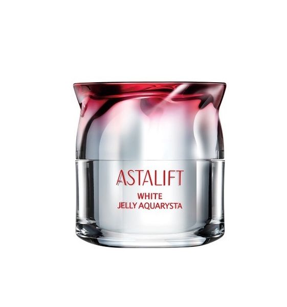 ASTALIFT White Jelly Aquarysta (10,000日元+稅/40g)：ASTALIFT精華液結合了美白、保濕和緊緻效果，在塗抹乳液前，先把精華液塗抹在肌膚上，除了能美白肌膚外，更可以為肌膚帶來保濕和緊緻效果。