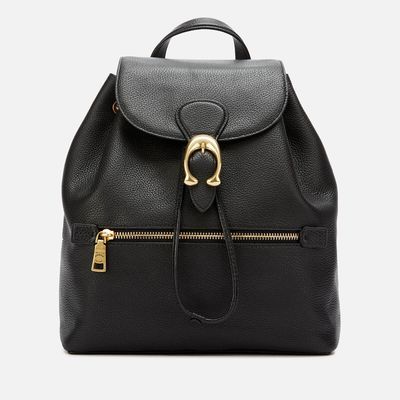 Coach Women's Polished Pebble Leather Evie Backpack - Black原價 £395 | 特價 £198（折合約港幣$2,132）