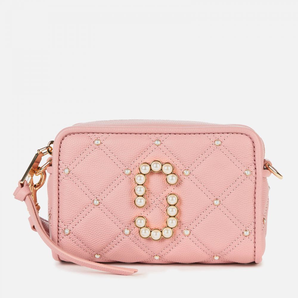 Marc Jacobs Women's The Softshot 17 Quilted Pearl Bag - Pink rose 原價 £405 | 特價 £203（折合約港幣$2,186）