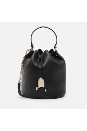Furla Women's Sleek Small Drawstring Bucket Bag - Black原價 £320 | 特價 £192（折合約港幣$ 2,068）