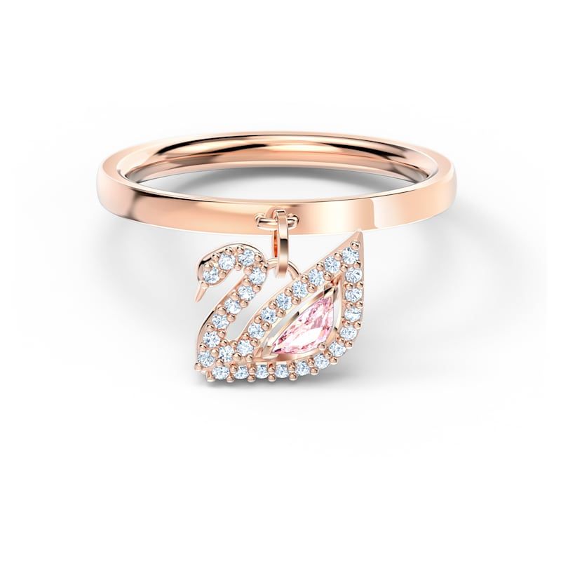Dazzling Swan 戒指, 粉紅色, 鍍玫瑰金色調 - 原價 HK$ 849 | 現售 HK$ 509