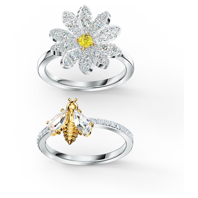 Eternal Flower 戒指套裝, 黃色, 多種金屬潤飾 - 原價 HK$ 1,490 | 優惠價 HK$ 1,266.50