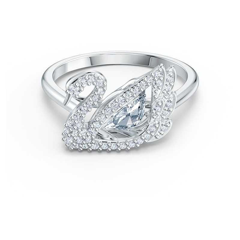 Dancing Swan 戒指, 白色, 鍍白金色 - 原價 HK$ 1,490 | 優惠價 HK$ 1,266.50