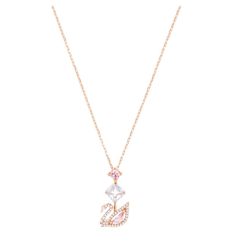 Dazzling Swan Y形項鏈, 多色設計, 鍍玫瑰金 - 原價 HK$ 1,090 | 優惠價 HK$ 926.50