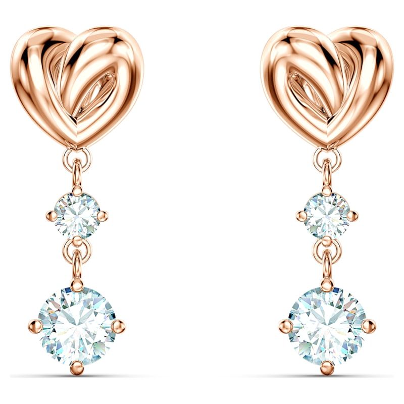 Lifelong Heart 穿孔耳環, 白色, 鍍玫瑰金色調 - 原價 HK$ 849 | 優惠價 HK$ 721.50