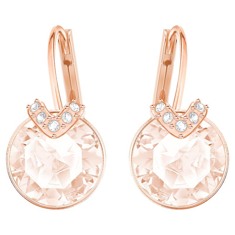 Bella V 穿孔耳環, 粉紅色, 鍍玫瑰金色調 - 原價 HK$ 629 | 優惠價 HK$ 534.50