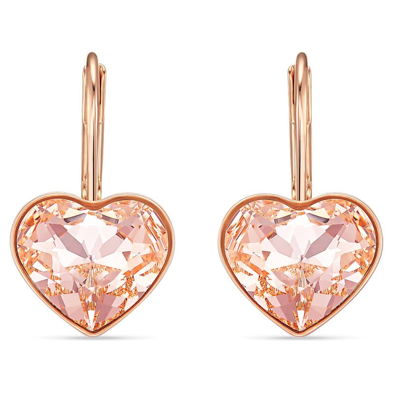 Bella Heart 穿孔耳環, 粉紅色, 鍍玫瑰金色調 - 原價 HK$ 629 | 優惠價 HK$ 534.50