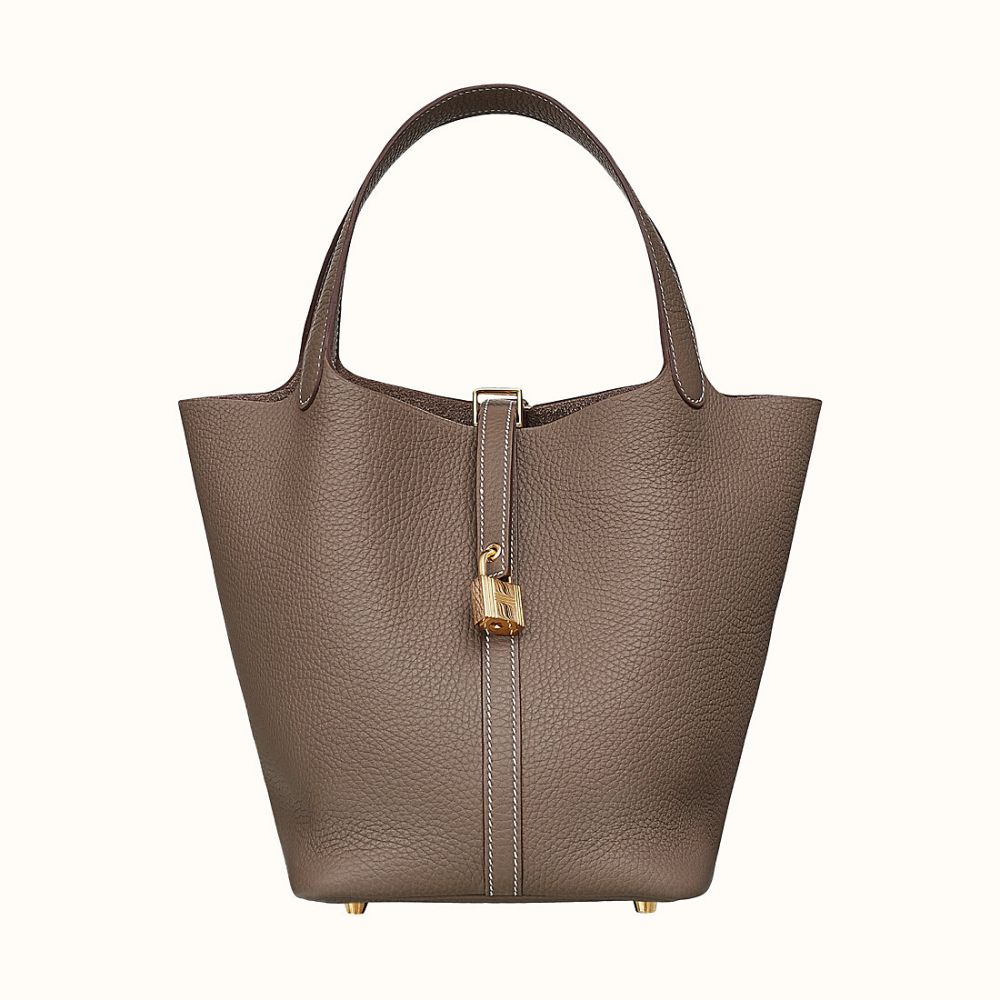 Picotin Lock 22 bag (taurillon Clemence; gold plated Kelly lock)	| US $3,000