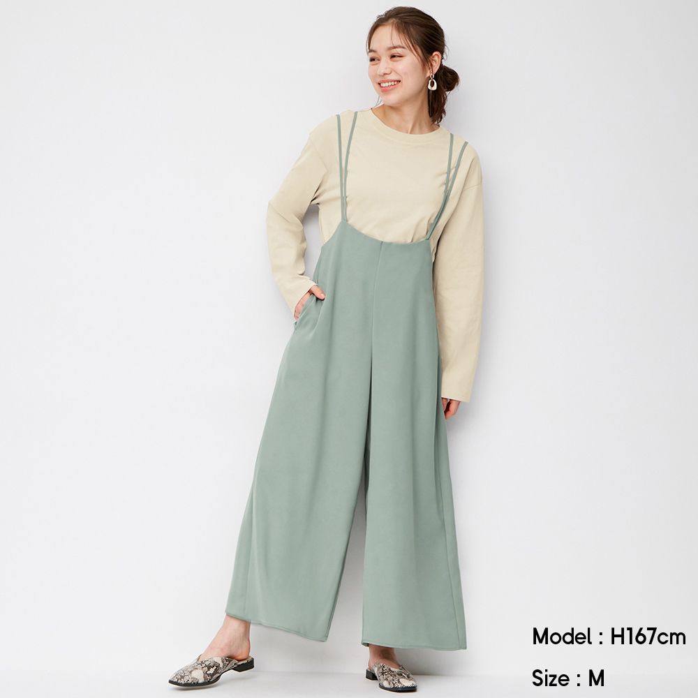 2WAY strap wide overalls│HK$199
