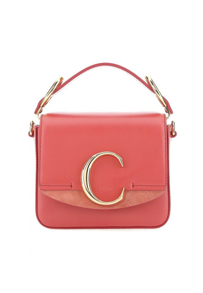 Chloé  Mini Chloé C 斜背包(粉紅色)    原價 HK$ 12,750  | 現售 HK$ 8,300