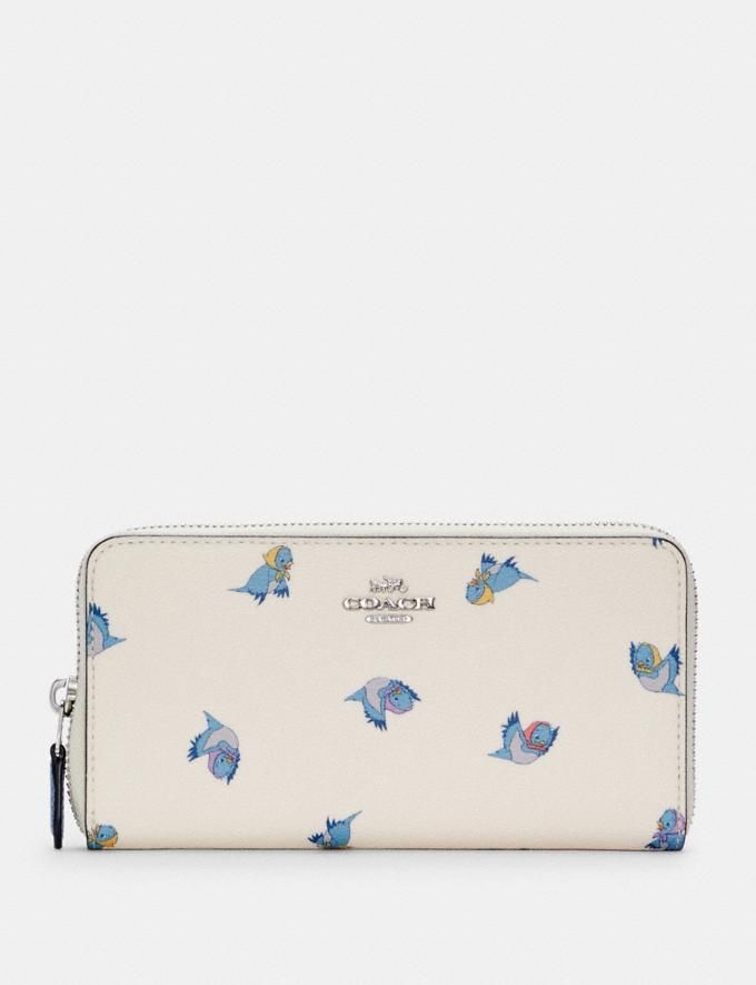 Disney X Coach Accordion Zip Wallet With Cinderella Flying Birds Print 價值 美金 $278｜5折 $139