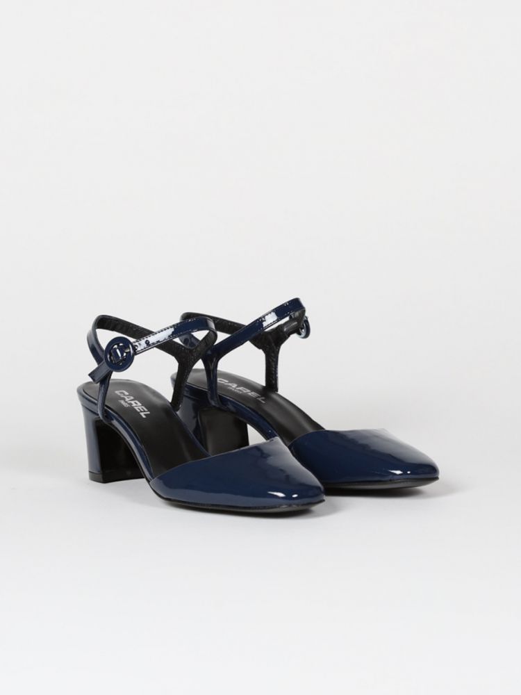 Georgia blue patent leather sandals ｜€275