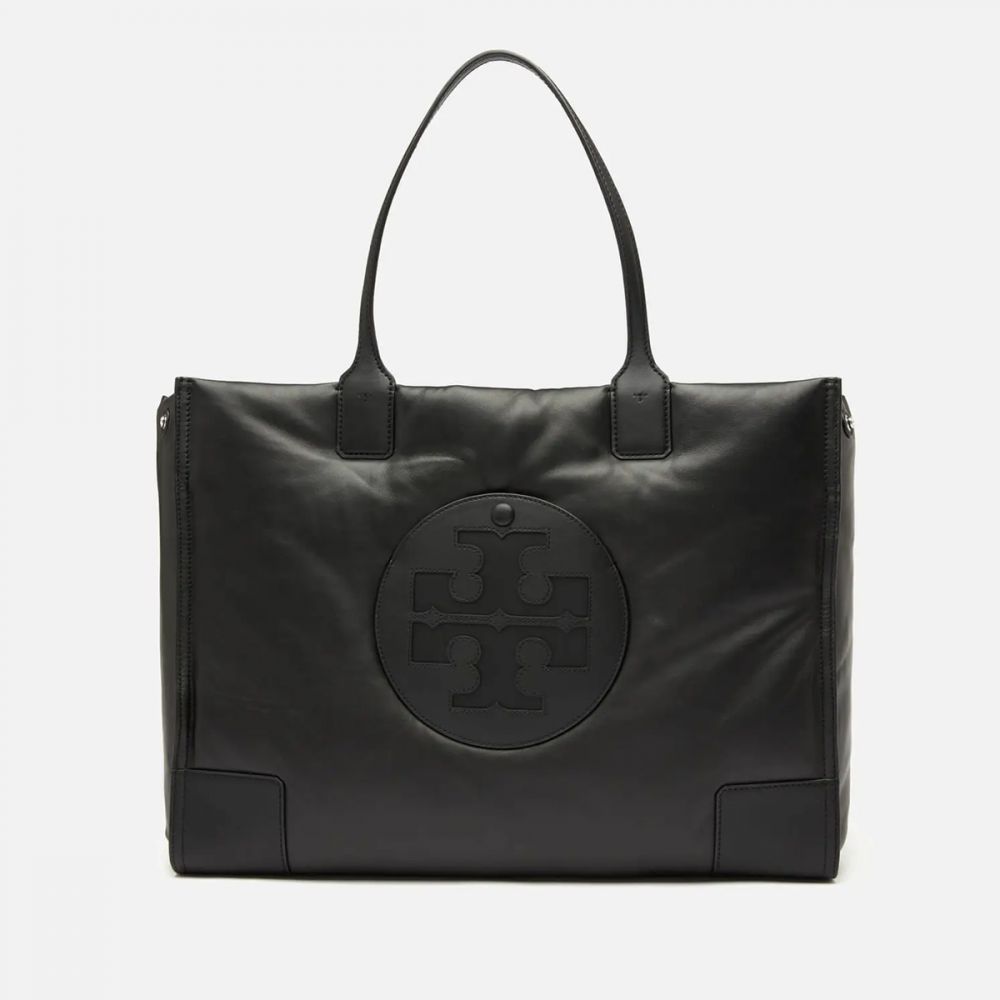Tory Burch Women's Ella Leather Puffer Tote - Black：原價：HK$7879.5 |現售：HK$4727.7