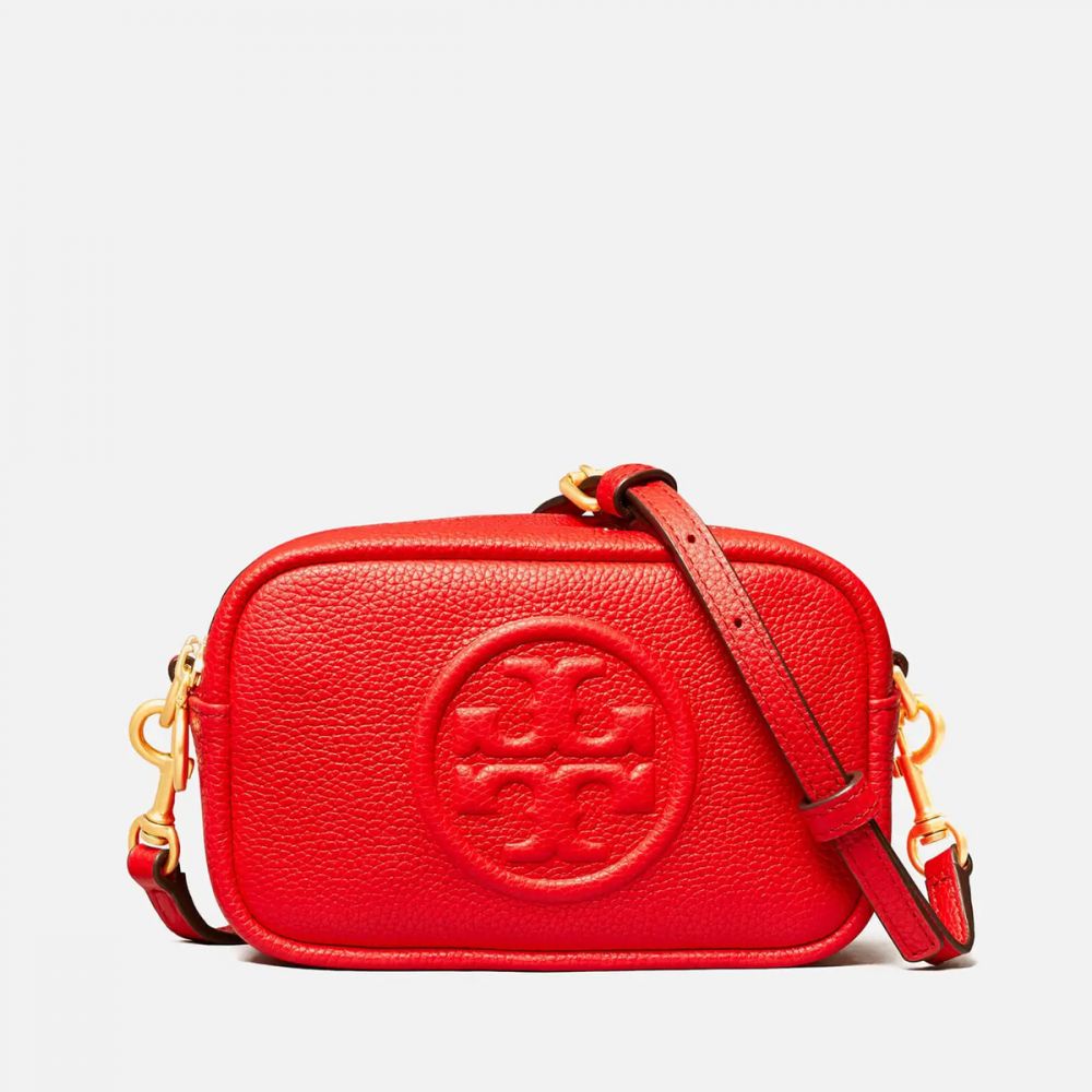 Tory Burch Women's Perry Bombe Pieced Strap Mini Bag - Brilliant Red：原價：HK$3038.5 |現售：HK$2132.1