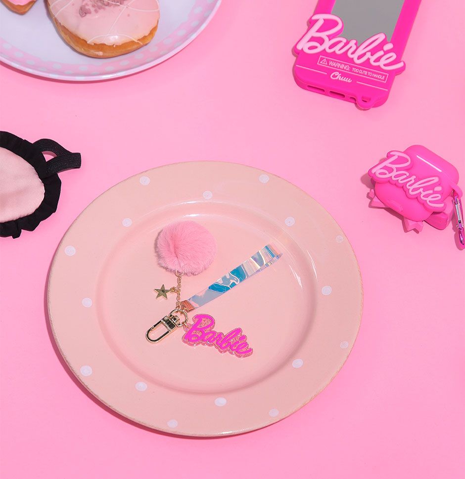 Barbie Room. Pink Fluffy Keyring | ₩8,600