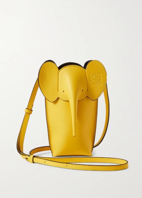 LOEWE+ Paula's Ibiza Elephant Pocket textured-leather shoulder bag 網購價HK$ 6,250 | 香港價HK$6,250 