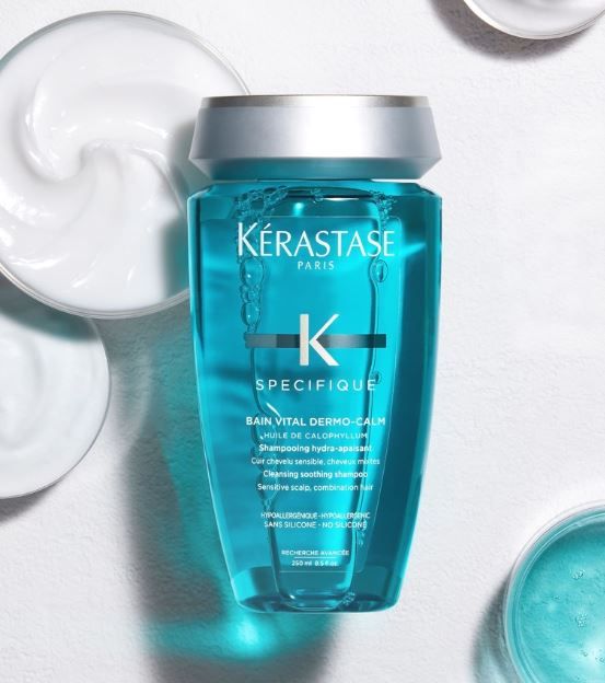 1. KERASTASE 舒緩浴髮乳  洗髮水使用零矽酮配方，能緩和頭皮痕癢、乾燥感及不適，讓頭髮變得滋潤又輕盈，減輕頭皮負擔。