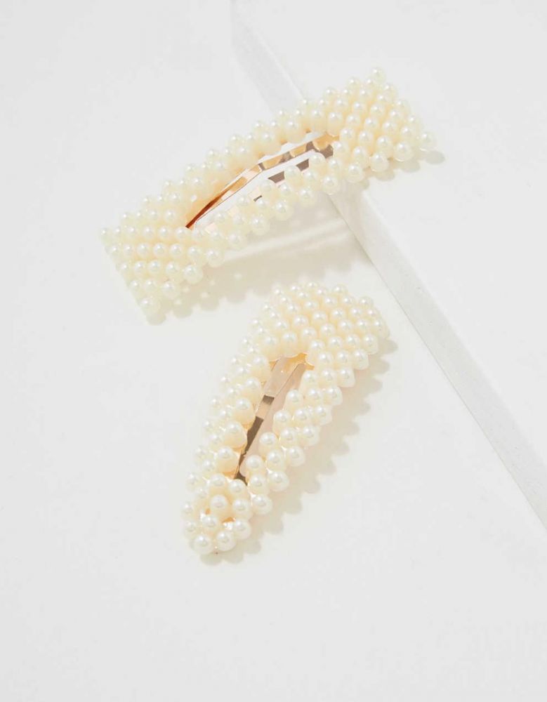 AEO 珍珠髮夾2套裝 | 原價：HK$70/現售：HK$49