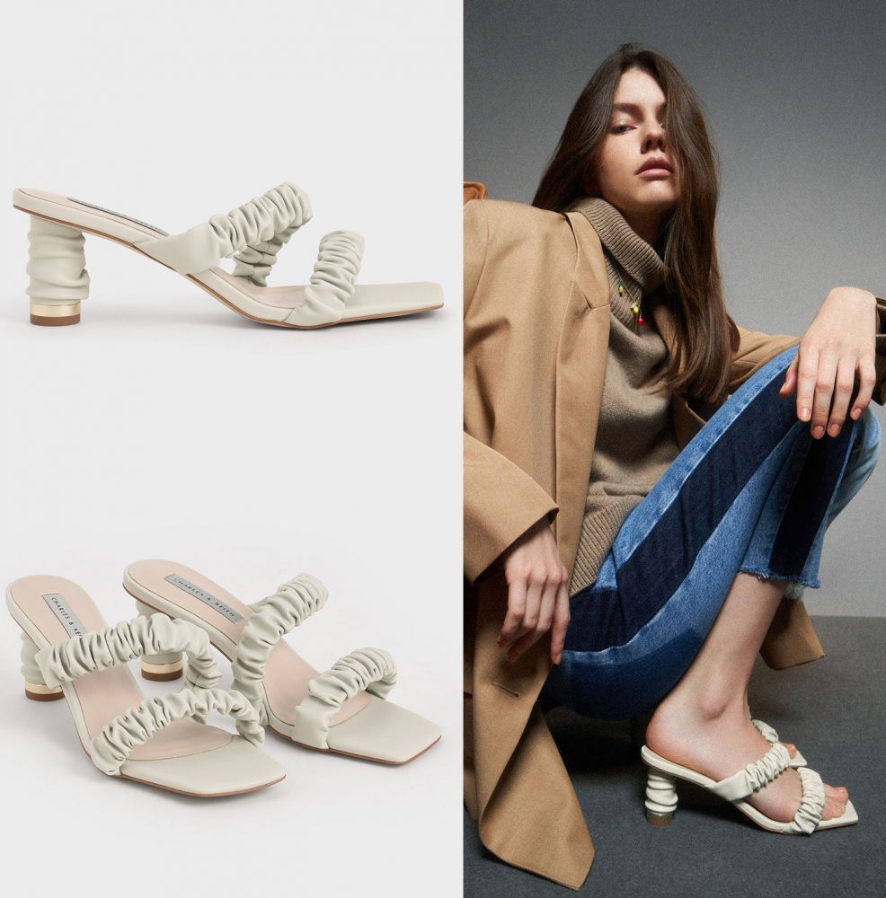 皺褶雙帶拖鞋|HK$439 皺褶雙帶拖鞋|HK$439