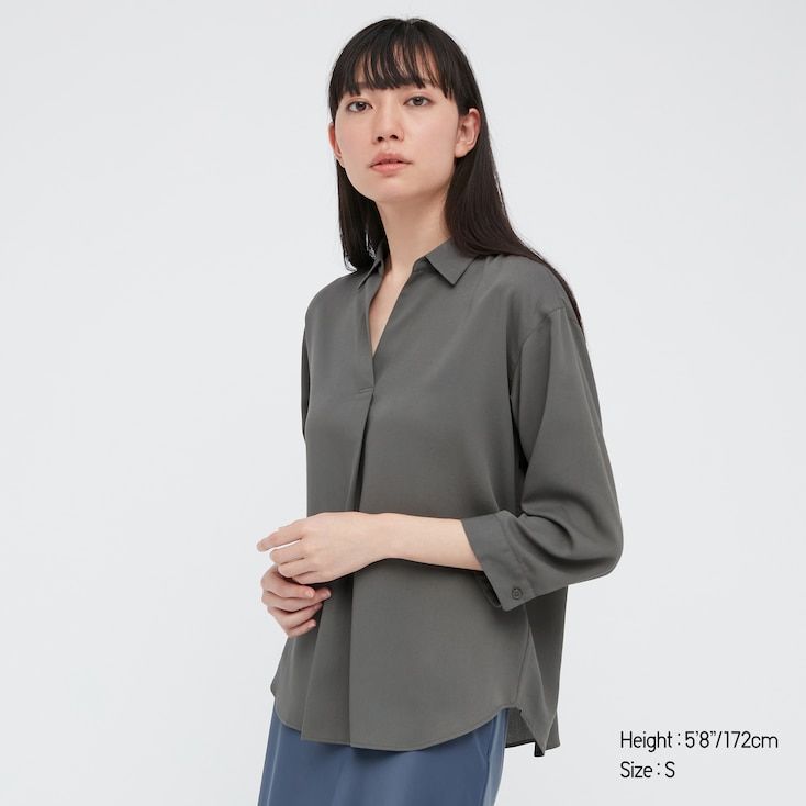 Rayon 嫘縈開領襯衫 (原價：HK$149/特價：HK$99)