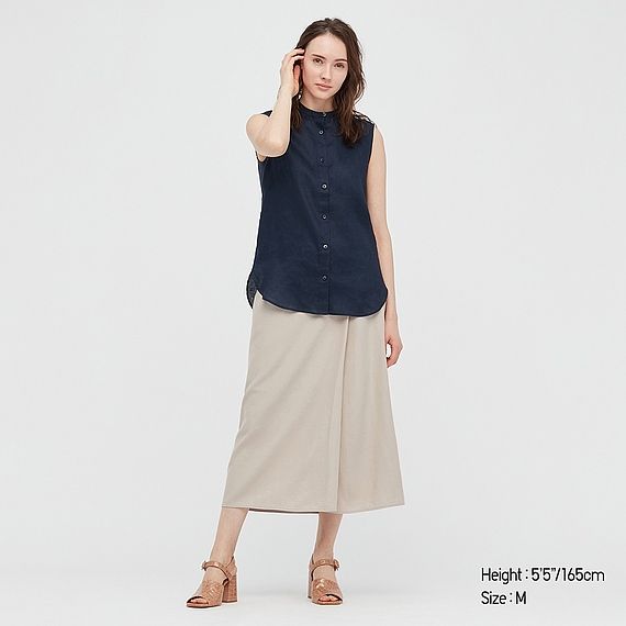 麻質嫘縈窄身裙 (原價：HK$199/特價：HK$149)