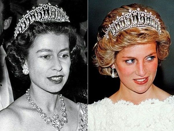 【5. Cambridge Lover's Knot Tiara】 劍橋情人結皇冠上除了飾滿珍珠、紅寶石與鑽石的設計，令英女王愛不釋手外，更是由瑪麗皇后親自傳予英女王，戴安娜王妃也喜愛這款頭飾。