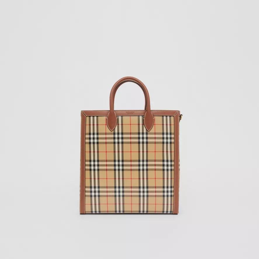 BURBERRY Medium Vintage Check Coated Canvas Tote  HK$10,500
