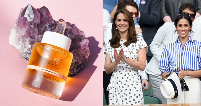 Beuti Skincare  Beauty Sleep Elixir £47。品牌創辦人Leila Aalam曾透露，凱特王妃和和梅根都用這款以植物油為基礎的護膚油。它有減少發紅和發炎、保濕、提亮和均勻膚色的功效。