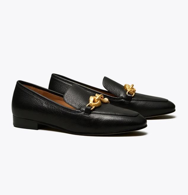 Tory Burch Women's Jessa Leather Loafers - Perfect Black 原價HK$ 3193 | 香港售價HK$3400 | 限時67折 HK$2103