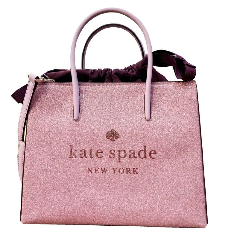 Kate Spade Trista Glitter Tote Bag - Rose Pink  原價：HK$ 3,129.00   | 現售：HK$ 1,869  （6折） 