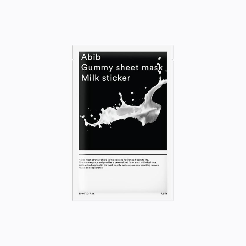 Abib Gummy sheet mask Milk sticker 30mL│售價：KRW 4,000