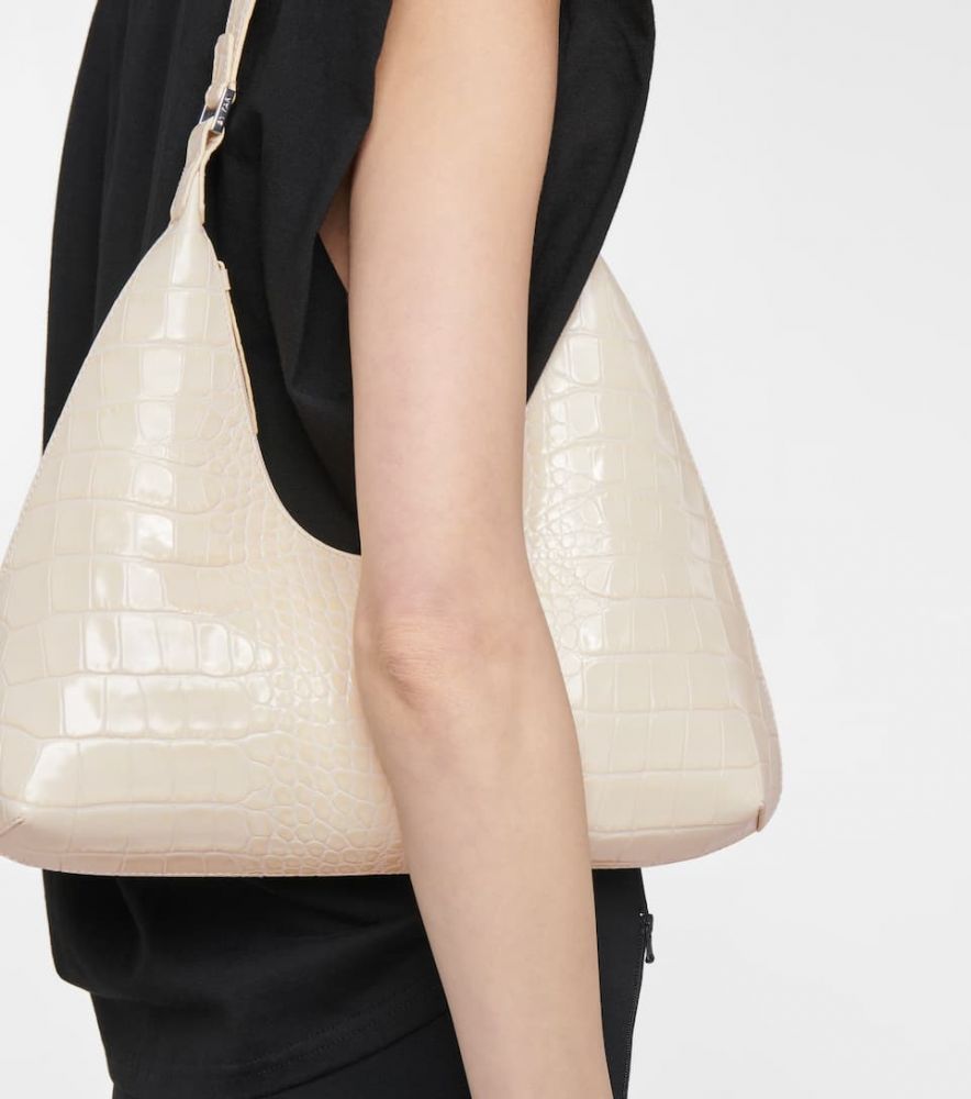 BY FAR Amber croc-effect leather shoulder bag 原價HK$ 3,967  | 特價HK$ 2,380 | 40% off