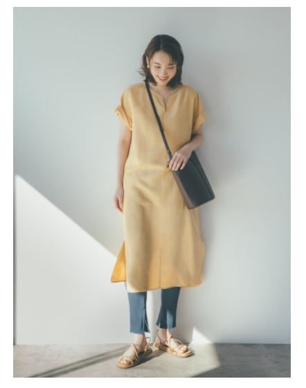 麻質混紡連身裙 售價HK$149