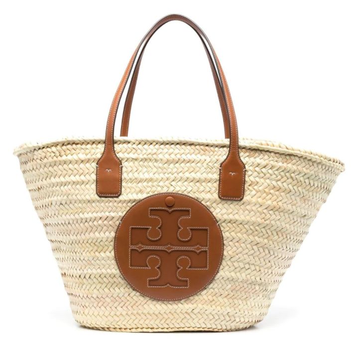 logo-patch straw shoulder bag  | 原價 HK$ 3,950 | 40% Off優惠價 HK$ 2,370