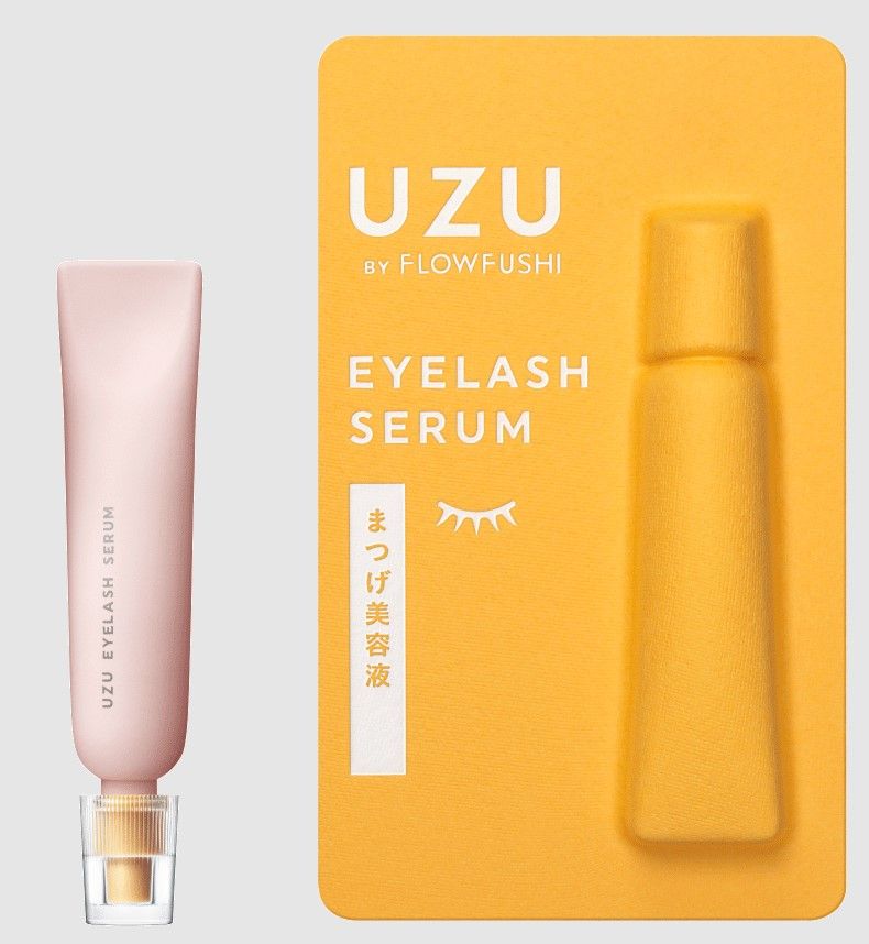 UZU BY FLOWFUSHI EYELASH SERUM｜1,650円：UZU的睫毛增長液，能有效加速血液循環，除了能為睫毛保濕外，更能打造濃密纖長的效果。