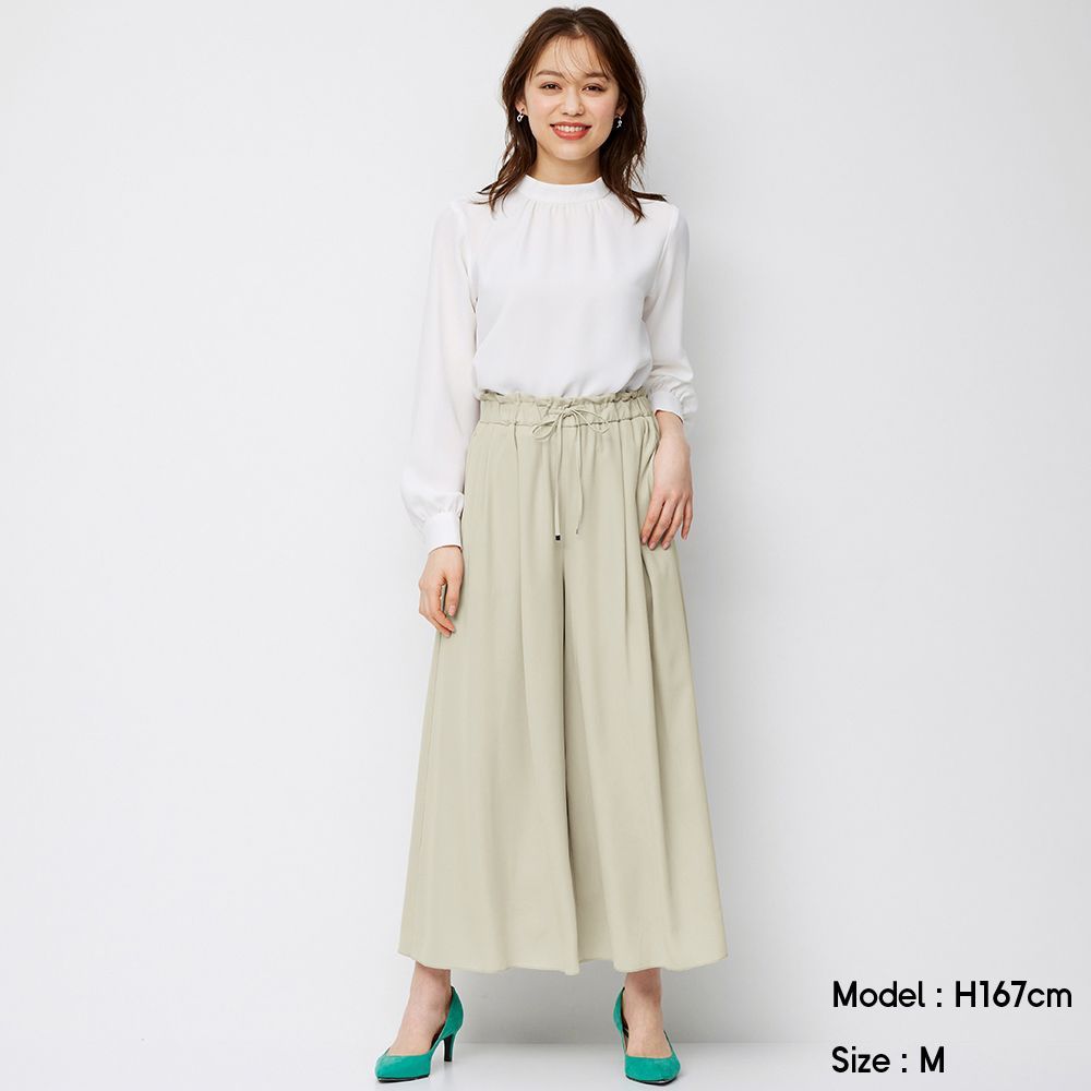 Light weight relaxed wide ankle length pants  原價：HK$179｜現售：HK$149