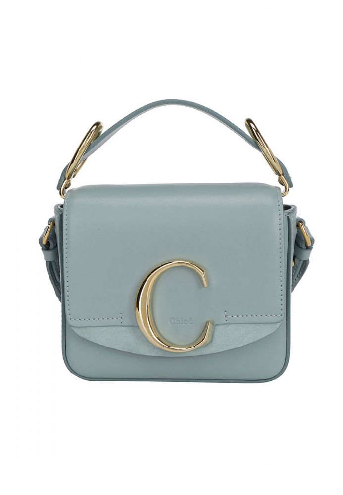 Chloe Mini Chloé C Crossbody Bag in Faded Blue  原價：HK$ 14,040.00 | 現售：HK$ 9,130.00（65折）
