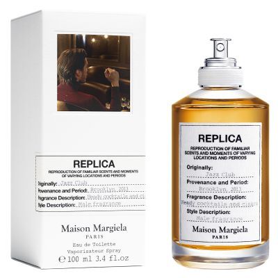 [TOP 2] Maison Margiela REPLICA JAZZ CLUB｜US$135/100ml：這款香水十分特別，散發著酒香和煙草香調，是一款十分適合男士使用的皮革香香水，使用後就像進入了爵士酒吧品嚐雞尾酒的溫馨氛圍。