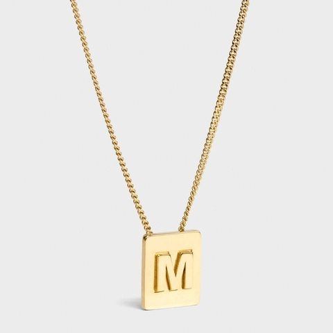 CELINE ALPHABET NECKLACE IN BRASS WITH GOLD FINISH GOLD HK$ 3,750