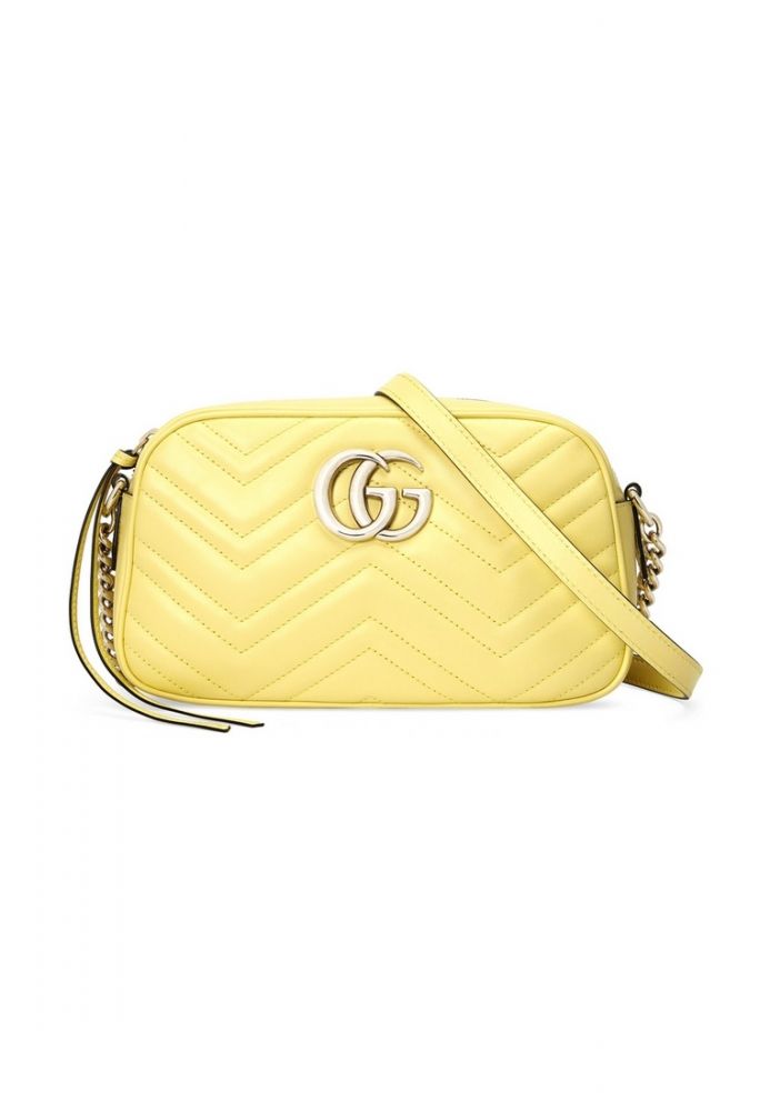 GG Marmont Small Shoulder Bag in Pastel Yellow  網店原價HK$ 14,920｜網店折後HK$ 12,680