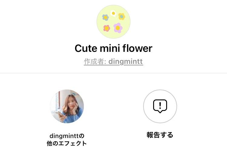 濾鏡 2 Cute Mini Flower (創作者 dingmintt ) 