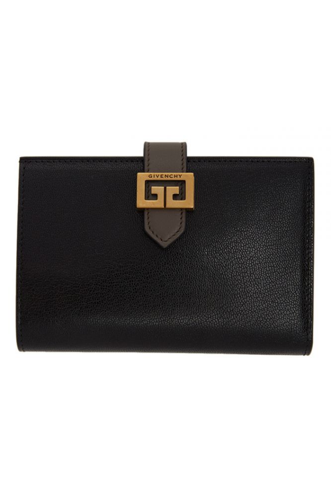 GIVENCHY Black & Grey Medium GV3 Bifold Wallet 原價 HK$ 4910 | 53% OFF 優惠價 HK$ 2308